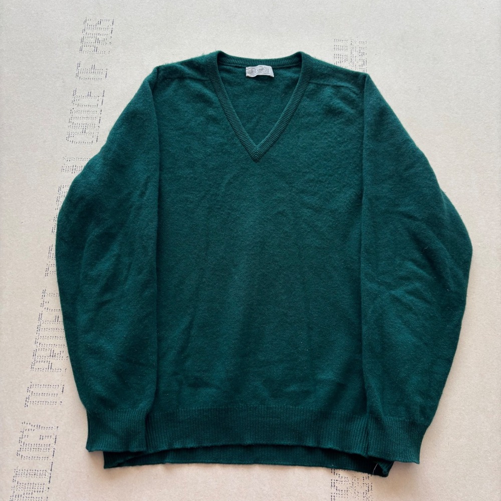 Vintage 60s/70s True Vintage Lyle & Scott Cashmere V-Neck Sweater